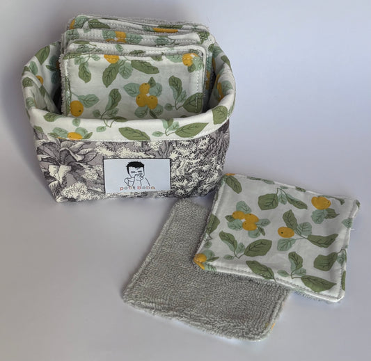 panier ange - panier à lingettes bébé en tissu imprimé - petit beba