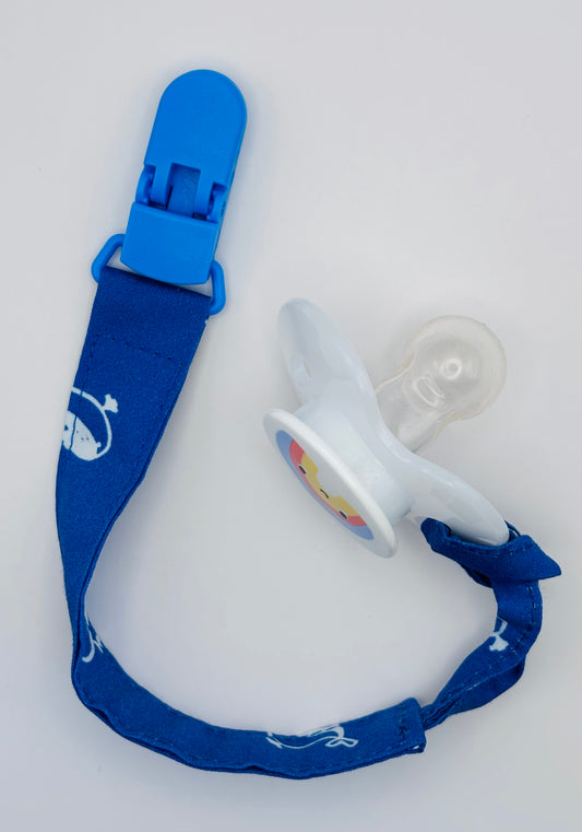 attache-tétine Bubuclip bleu petit marin -petit beba